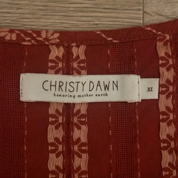 Christy Dawn “Dawn Dress” in Hibiscus Zinnia Stripe - Picture 8 of 10